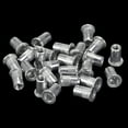 thumbnail image 3 of Unique Bargains 6-32 Écrous Rivets en Alliage d'Aluminium Tête Plate Filetée Écrou Argent 25 Pcs, 3 of 6
