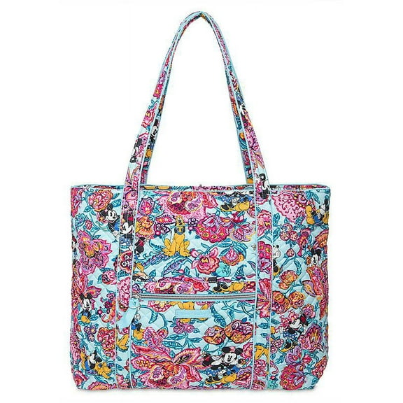 Disney Mickey Mouse and Friends Colorful Garden Iconic Vera Tote by Vera Bradley