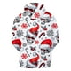 thumbnail image 4 of Suéter de Navidad informal de moda para hombre, suéter con capucha y estampado Digital de vellón Pompotops oipoqjl16496, 4 of 5