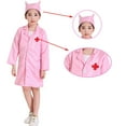 thumbnail image 2 of FEIFLY Doctor Outfits Kids With Lab Coats Career Day Doctor Dress Up For Boys Girls Solid Color Festival Clothing, 2 of 4