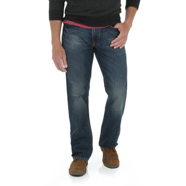 wrangler men's flex relaxed fit bootcut jean