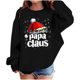 thumbnail image 2 of Blusas y camisas de manga larga con cuello redondo para niños Estampados navideños de manga larga Casual Suelto Forro polar para mayor calidez Sudadera con capucha de manga larga con cuello redondo pa, 2 of 4