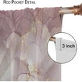 thumbnail image 6 of Marble Curtains, Ombre Marble Texture Abstract Window Treatments for Living Room, Luxury Elegant Modern Blackout Purple Drapes 2 Panel Sets,42x54 Inch, 6 of 6