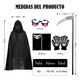 thumbnail image 2 of 5piezas Disfraces Para Halloween Disfraz Halloween Hombre Halloween Xtellar negro, 2 of 4
