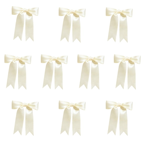 Orangide Satin Bows 10 Pcs 5*6 In Premade Ribbon Bow for Gift Wrapping Wedding Party Christmas Tree DIY Craft Decoration