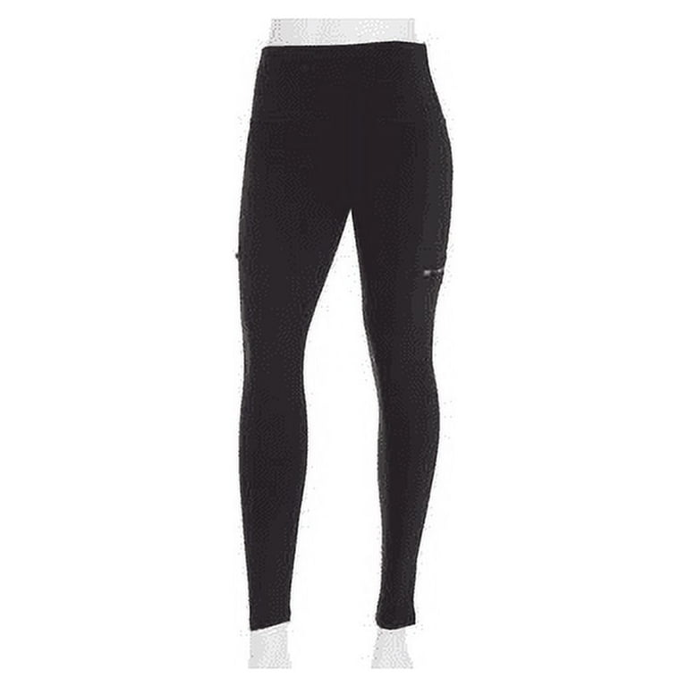 French Laundry Cellphone Pocket and Zip Leggings Black