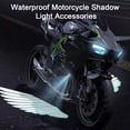 thumbnail image 3 of Visland 1 Pair Motorcycle Logo LED Light Motorcycle Projector Light 3W Angel Wing Logo Floodlight Waterproof Motorcycle Shadow Light Accessories, 3 of 8