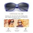 thumbnail image 2 of Gafas de sol Giselle Retro Cat Eye Rhinestone UV400 para niños, 2 of 7