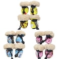 thumbnail image 3 of Maxcozy 4PCS Pet Dog Plush Warm Waterproof Shoes Booties Soft Sole Anti-Slip Shoes Sneakers for Small and Medium Pet Dog, 3 of 5