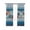 Green Blue, variant on Teal Green Starfish Blackout Curtains, Light Blocking Print Window Curtains, Summer Coral Beach Conch Coastal Thermal Insulated Window Drapes for Living Room Kitchen Cafe 2 Panels, 84"W x 63"L