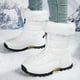 thumbnail image 2 of Botas de nieve de invierno para exteriores, zapatos de algodón grueso y cálido con forro polar para mujer, zapatos de esquí para viajes en el campo de la nieve antideslizantes e impermeables para, 2 of 5