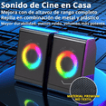thumbnail image 5 of Bocinas Para Pc Computadora Escritorio Altavoz Rgb Subwoofer negro, 5 of 5