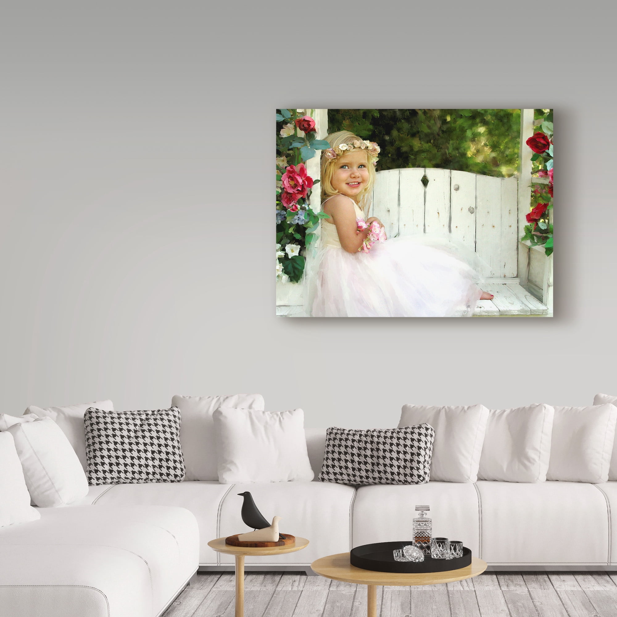 Trademark Fine Art 'Flower Child' Canvas Art by Sharon Forbes