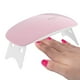 thumbnail image 2 of EeaseMX Secador de uñas SUNmini LED UV de 6 W, lámpara de curado portátil para esmaltes de gel, manicura y pedicura, 2 tiempos de secado: 45/60 s (rosa), 2 of 8