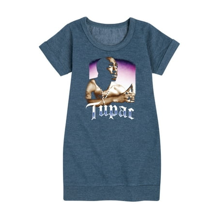

Bravado - Tupac - Reflection Pose - Toddler & Youth Girls Fleece Dress