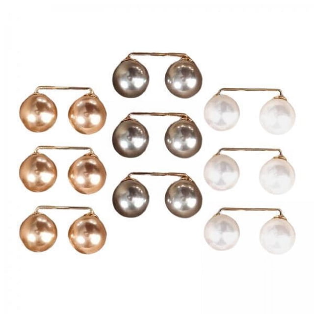 6x 9 Uds. de Broches de Artificiales, Pasadores de Seguridad de Moda Vintage Antiexposición, Alfileres de Escote para Mujeres, Chaquetas, Vestidos , 6 piezas