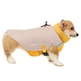 thumbnail image 3 of Spencer Winter Warm Dog Coat Reflective Dog Vest Windproof Padded Cold Weather Pets Jacket for Small Medium Large Dogs with Furry Collar (2XL, Beige), 3 of 10