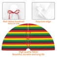 thumbnail image 3 of KLL 48" Christmas Tree Skirt Music Colors 1 Xmas Tree Skirts Mat for New Year Xmas Holiday Party Indoor Outdoor Home Decoration, 3 of 5