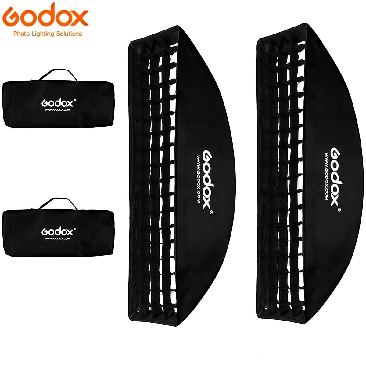Godox 9x35 / 22 * 90cm Honeycomb Strip Softbox Grid Softbox & Bowens Mount Speedring Bowens Mount for Studio Strobe Flash Light Speedlight Speedlite - Walmart.com
