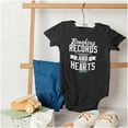 thumbnail image 4 of Breaking Records And Hearts Funny Romper Boys or Girls Infant Baby Brisco Brands NB, 4 of 6