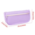 thumbnail image 3 of Double Layer Large Capacity Pencil Case Oxford Cloth Stationery Bag 2 Compartment Pouch for Campus Office College, 3 of 6