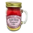 thumbnail image 1 of Our Own Candle Company Strawberries & Cream Scented 13 Ounce Mason Jar Candle, 1 of 4