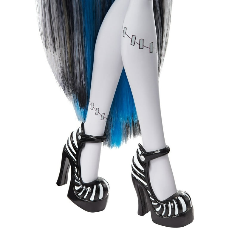 Monster High Doll with Posters, Frankie Stein in Black and White