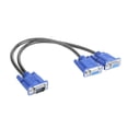 thumbnail image 1 of Cable Divisor VGA 1 Computadora A 2 Monitores Duales () Azul, 1 of 5
