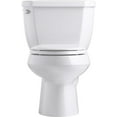 thumbnail image 3 of Kohler K-3575-0 Wellworth Classic Elongated 1.28 GPF Toilet, White, 3 of 4