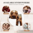 thumbnail image 7 of Lsque Cute Floral Cow Pattern Long Sleeve Pajama Set for Women - Soft 2-Piece Sleepwear and Loungewear Set with Pockets, Comfy Nightwear-X-Large, 7 of 7
