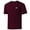 Burgundy/White Logo, variant on Men’s UPF 50+ Sun Protection Fishing Shirt Short Sleeve UV T-Shirt