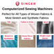 SINGER® 5400 Sew Mate Computerized Sewing Machine with 154 Stitch ...