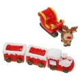 thumbnail image 4 of LAMIRO Micro Christmas Figurines Mini Christmas Village Accessories Assorted Color 1 Set, 4 of 7