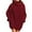 Wine, variant on UAMVSH Oversized Sweaters for Women Casual Loose Fit Long Sleeve Dress Pullover Tops with Pockets Comfy Knitted High Neck Sweaters(X-Large,White)
