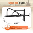 thumbnail image 3 of VEVOR Wall Mount Saddle Rack with Pad Bar 8 Packs Horse Saddle Rack Stand, 3 of 9