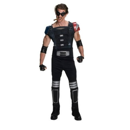 DC Comics Watchmen Muscle Chest Comedian Costume, Adult