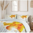 thumbnail image 6 of Ambesonne Abstract Duvet Cover Sets, Autumn Sun and Trees, 2-King, Yellow Orange and Black, 6 of 7