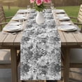 thumbnail image 4 of Spring Floral Table Runner - 60 Inch Long Retro Country Flowers Leaves Botanical Gray Cotton and Linen Blended Dress Scarves Farmhouse Table Runner for Kitchen Dining, Coffee Table, 13" x 60", 4 of 8