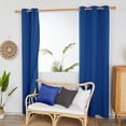 thumbnail image 5 of Deconovo Grommet Window Panels Thermal Insulated Blackout Curtains for Kids' Room, 38" x 63", Royal Blue, 2 Panels, 5 of 9