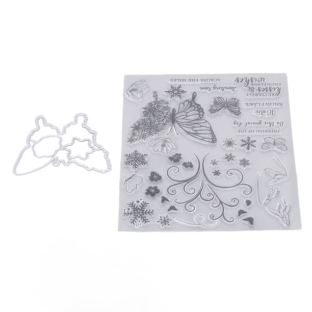 Sellos Para Hacer Tarjetas, Reciclaje Impresión Transparente Combinación De Bricolaje Sellos Transparentes Fácil De Operar Para Sobres Para Invitaciones ANGGREK Cocina, Decoración y Otros