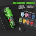 thumbnail image 3 of Cortapelos profesionales para hombres, cortapelos inalámbricos para corte y aseo del cabello, juego de cortapelos con pantalla LED para corte de pelo de peluquero con 8 peines cónicos que se desvanece, 3 of 5
