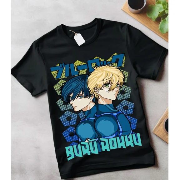 VINTAGE Meguru Bachira T-shirt Blue lock Kunigami,Rin Itoshi,Nagi Anime Manga All Size