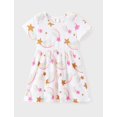 thumbnail image 4 of Vestido PATPAT para niña pequeña con estampado floral, paquete de 3, 3 unidades, 4 unidades, verano, 4 of 7