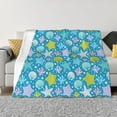 thumbnail image 1 of Fotbe Starfish Manta de Franela con Estampado, Manta Ultrasuave para Cama, Sofá, Auto, Hipoalergénica y Antibolitas-80"x60", 1 of 6