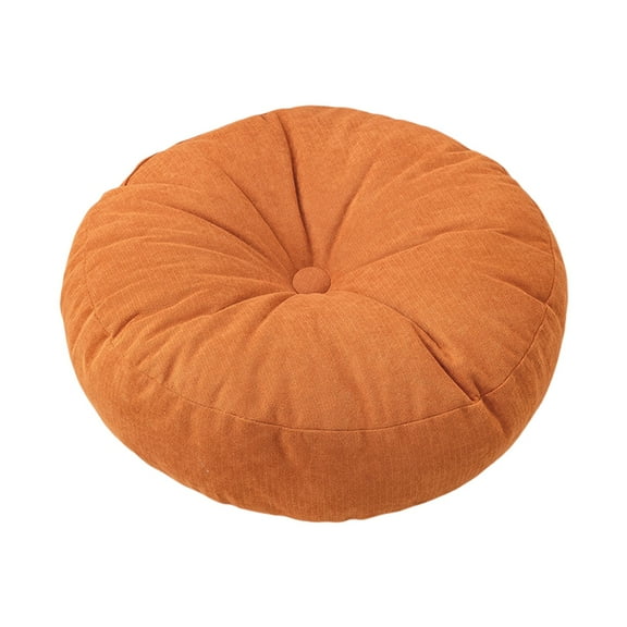 Thickened Round Tatami Cushion 16x16x2in Washable Floor Pillow Balcony Windowsill Mat Breathable Fabric Home Decor