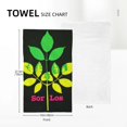 thumbnail image 4 of Nawy Green Leaf Towels - Set of 2 | Modern Decorative Tea Towels for Kitchens, Bathrooms, Showers 27.5*16in, 4 of 6
