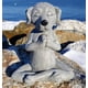 thumbnail image 2 of Estatua de Buda de perro meditando: colección superior Tranquilidad y tranquilidad para su jardín de hadas., 2 of 5
