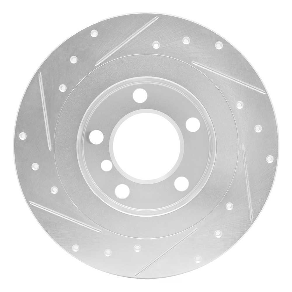 Dynamic Friction Company 631-32020R DFC Brake Rotor - Drilled And Slotted - Silver