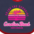 thumbnail image 4 of Inktastic Summer Enjoy the Sunshine Carolina Beach North Carolina Pink Boys or Girls Baby Bib, 4 of 4