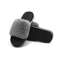 thumbnail image 3 of Dream Pairs Women's Fashion Comfort Fluffy Open Toe Slides Shoes Fuzzy House Slippers, 3 of 6